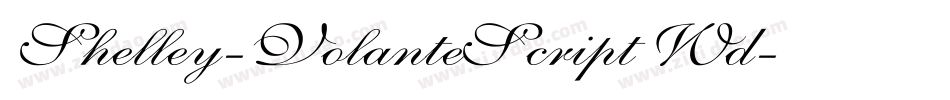 Shelley-VolanteScript Wd字体转换